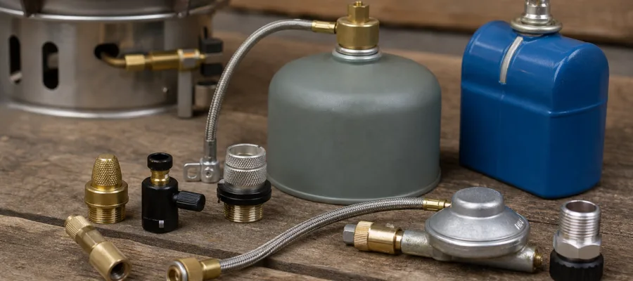 Adapter und alternative Energiequellen fuer Campingkocher