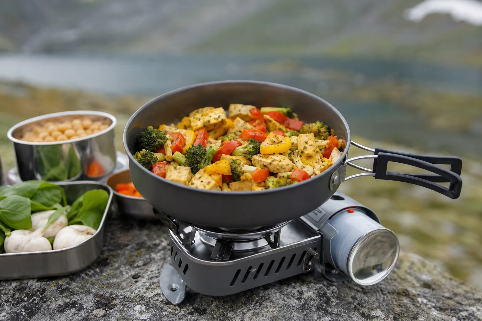 Campingkocher Vegetarische Rezepte: fleischfreie Campinggerichte